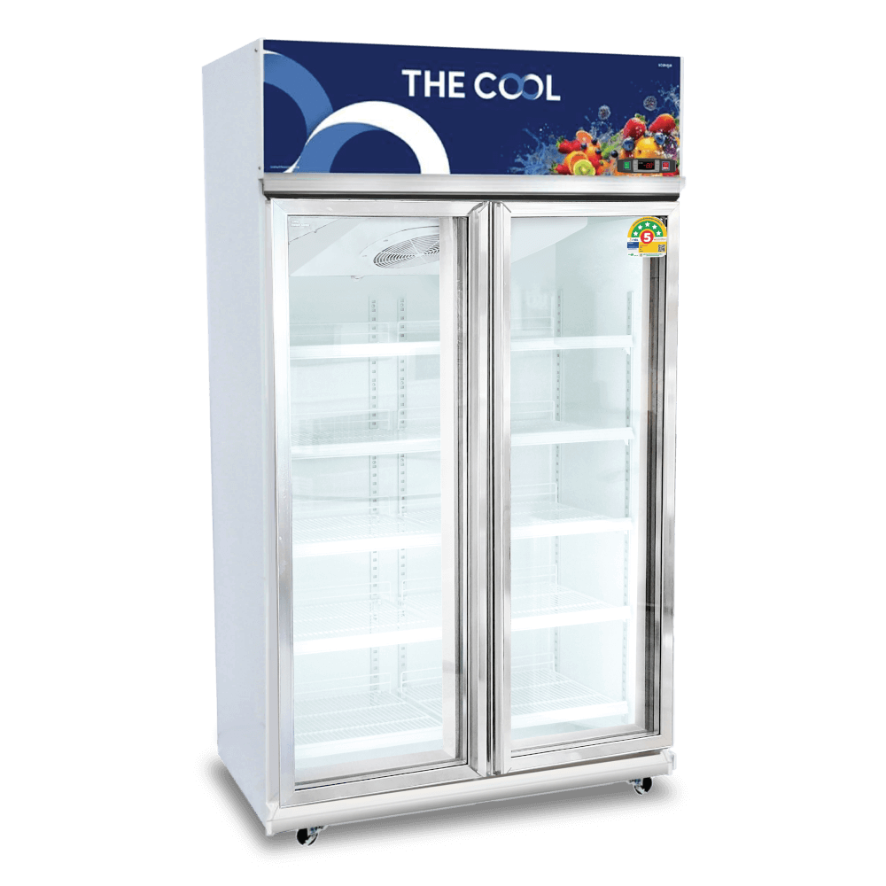 ตู้แช่เครื่องดื่ม 2 ประตู THE COOL รุ่น ALPHA 2P PREMIUM-MD ความจุ 27.6 คิว สีขาว_0